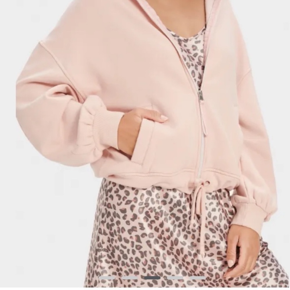 UGG Abbi Half Moon Sleeve Full‎ Zip Hoodie XL